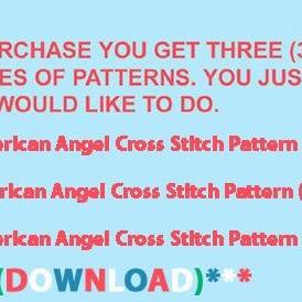 American Angel Cross Stitch..