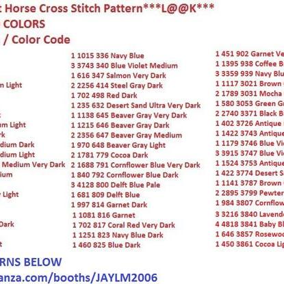 Rodeo Flag Paint Horse Cross Stitch..