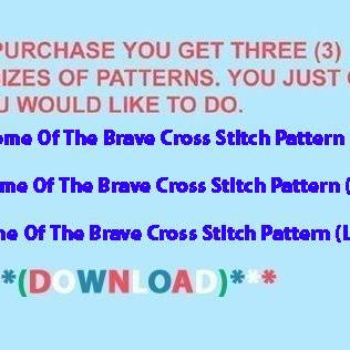 Home Of The Brave Cross Stitch..