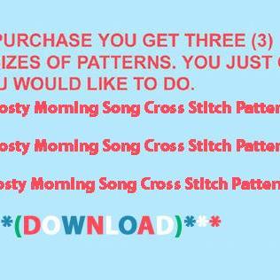 Frosty Morning Song Cross Stitch..