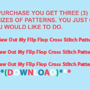 ( Crafts ) Blew Out My Flip Flop Cross Stitch..