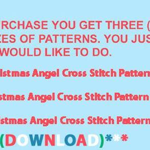 Crafts Christmas Angel Cross Stitch..