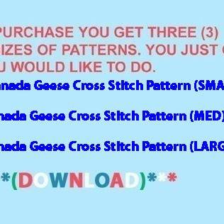 Birds Canada Geese Cross Stitch..