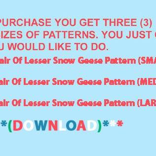 Crafts Pair Of Lesser Snow Geese Cross Stitch..