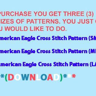 American Eagle Cross Stitch..