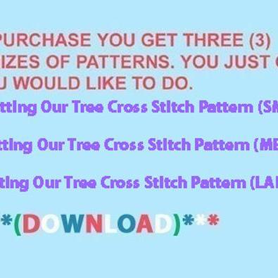 ( Crafts ) Getting Our Tree Cross Stitch..