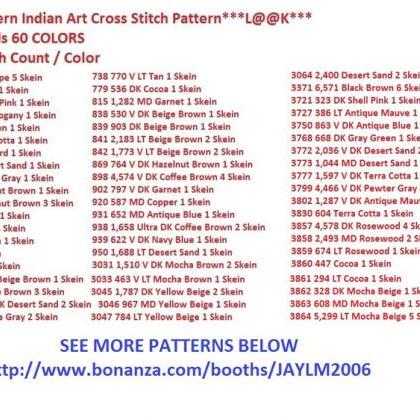 South Western Indian Art Cross Stitch..