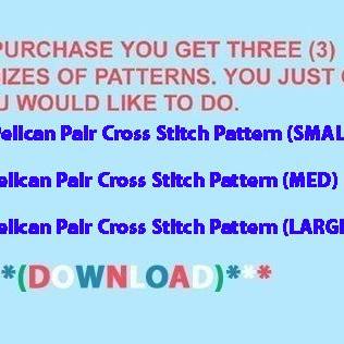 Crafts Pelican Pair Cross Stitch..