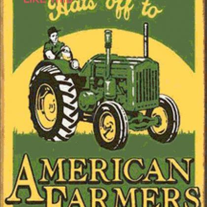 Crafts American Farmer Cross Stitch Pattern..