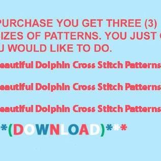 Crafts Beautiful Dolphin Cross Stitch..
