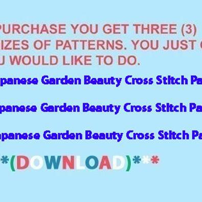 Japanese Garden Beauty Cross Stitch..
