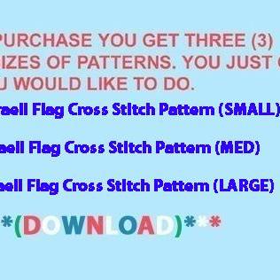 Israeli Flag Cross Stitch Pattern***look***buyers..