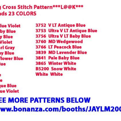 Israeli Flag Cross Stitch Pattern***look***buyers..
