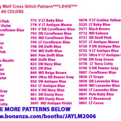 Twilight Song Wolf Cross Stitch..