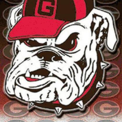 Georgia Bulldogs Cross Stitch Pattern..