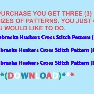 Nebraska Huskers Locker Room Cross Stitch..
