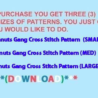 Peanuts Gang Cross Stitch Pattern***look***buyers..