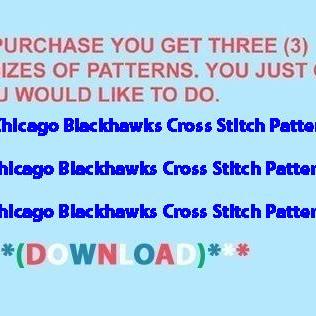 Chicago Blackhawks Logo Cross Stitc..