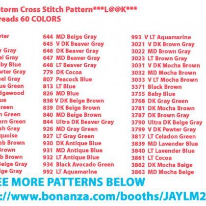 Desert Storm Cross Stitch Pattern***look***buyers..