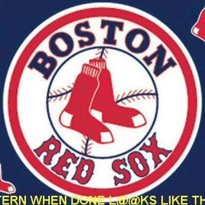 ( Crafts ) Boston Redsox Cross Stitch..