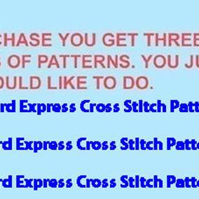 Red Bird Express Cross Stitch..