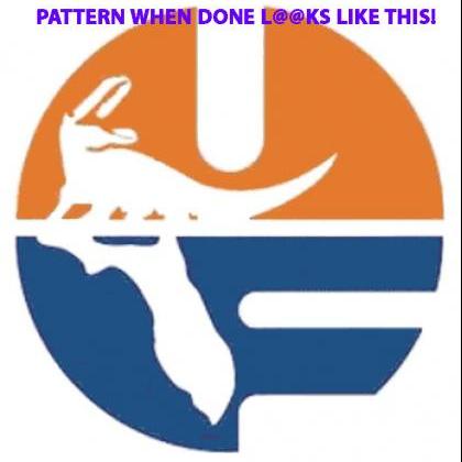 ( Crafts ) Florida Gators State Logo Cross Stitch..