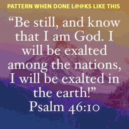 ( CRAFTS ) PSALM 46 :10 Cross Stitc..