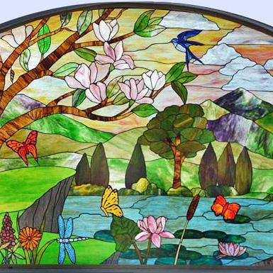 ( CRAFTS ) Stained Glass Window Cro..