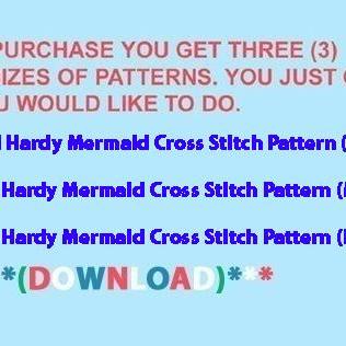 Ed Hardy Mermaid Cross Stitch..