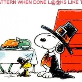 ( CRAFTS ) Snoopy Thanksgiving Cros..