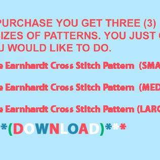 Dale Earnhardt Cross Stitch Pattern***look***..