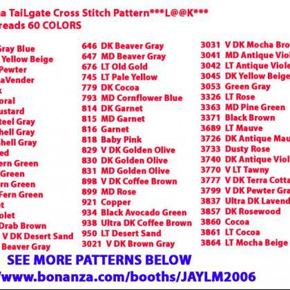 Alabama Tailgate Cross Stitch..