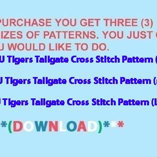( CRAFTS ) LSU Tigers Tailgate Cros..
