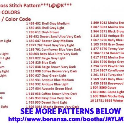 Forrest Gump Cross Stitch Pattern ***look***buyers..