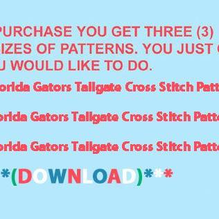 Florida Gators Tailgate Cross Stitch..