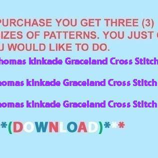 Kinkade Graceland Cross Stitch..