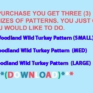 Woodland Wild Turkey Cross Stitch..