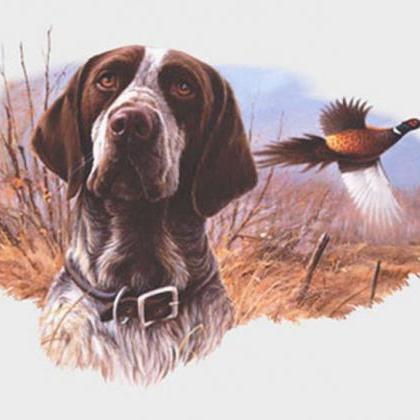 Field Hunt Dog Cross Stitch..