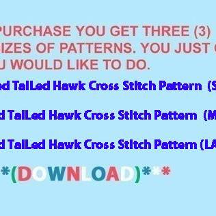 Red Tailed Hawk Cross Stitch..