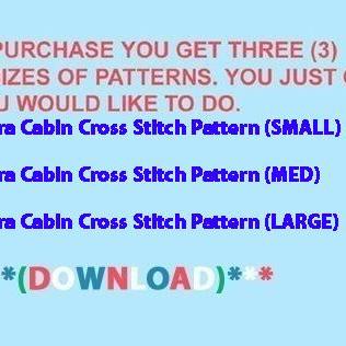 Aurora Cabin Cross Stitch Pattern***look***buyers..