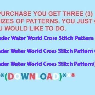 ( Crafts ) Under Water World Cross Stitch..