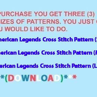 American Legends Cross Stitch..