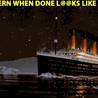 Titanic Iceberg Cross Stitch..
