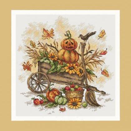 Fall Pumpkins Cross Stitch Pattern*..