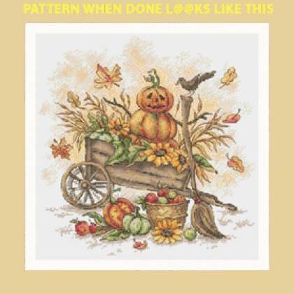 Fall Pumpkins Cross Stitch Pattern***look***buyers..