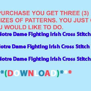 Notre Dame Fighting Irish Cross Sti..