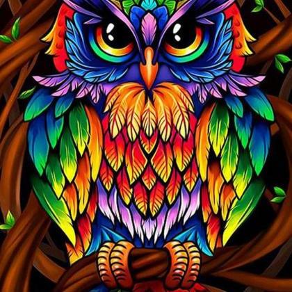 Colorful Owl Cross Stitch Pattern***look***buyers..