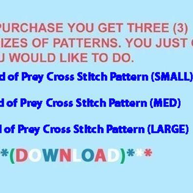 Birds of Prey Cross Stitch Pattern*..