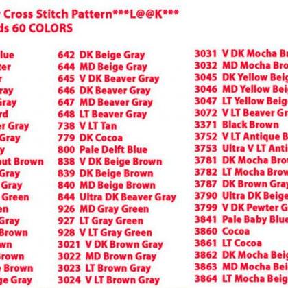 Birds Of Prey Cross Stitch Pattern***look***buyers..