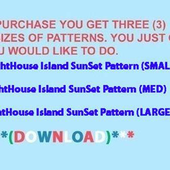 Lighthouse Island Sunset Cross Stitch..